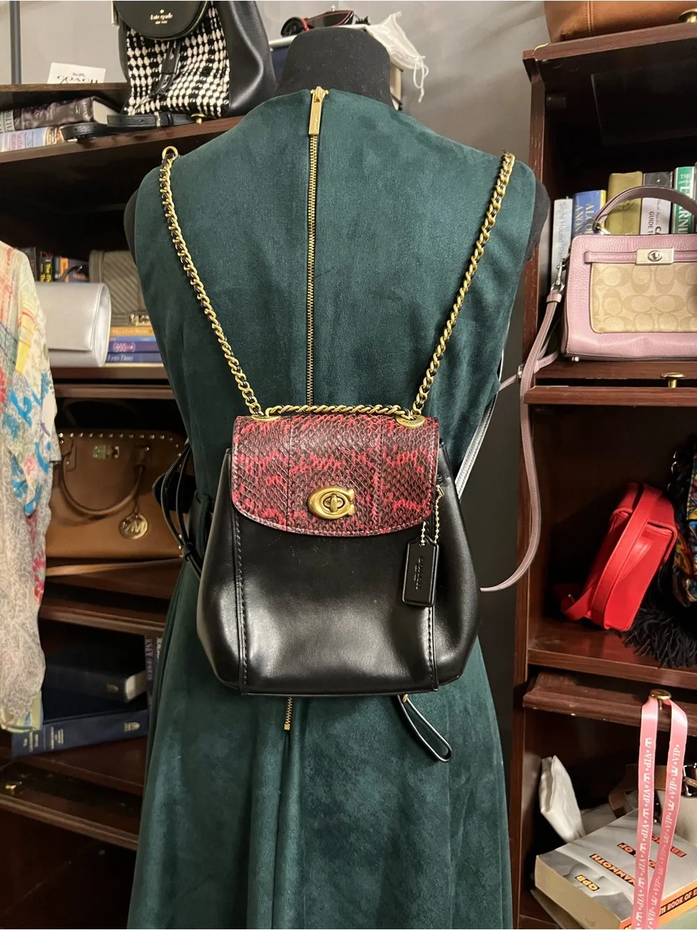 Coach compact backpack